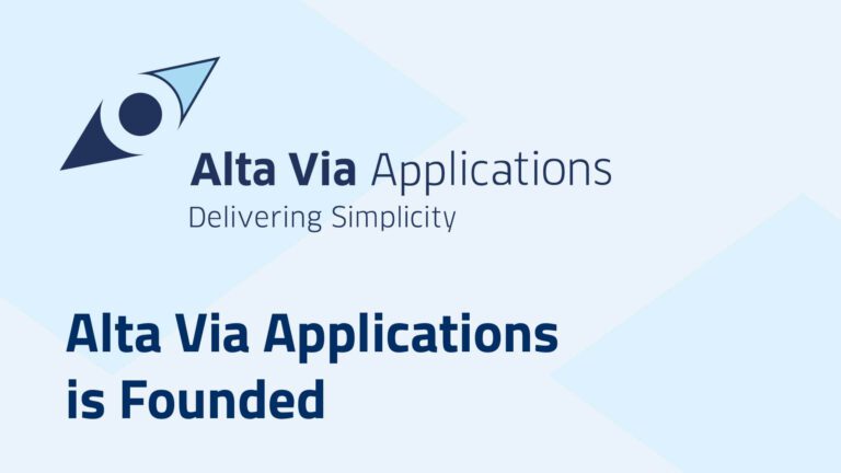Alta Via Applications is founded